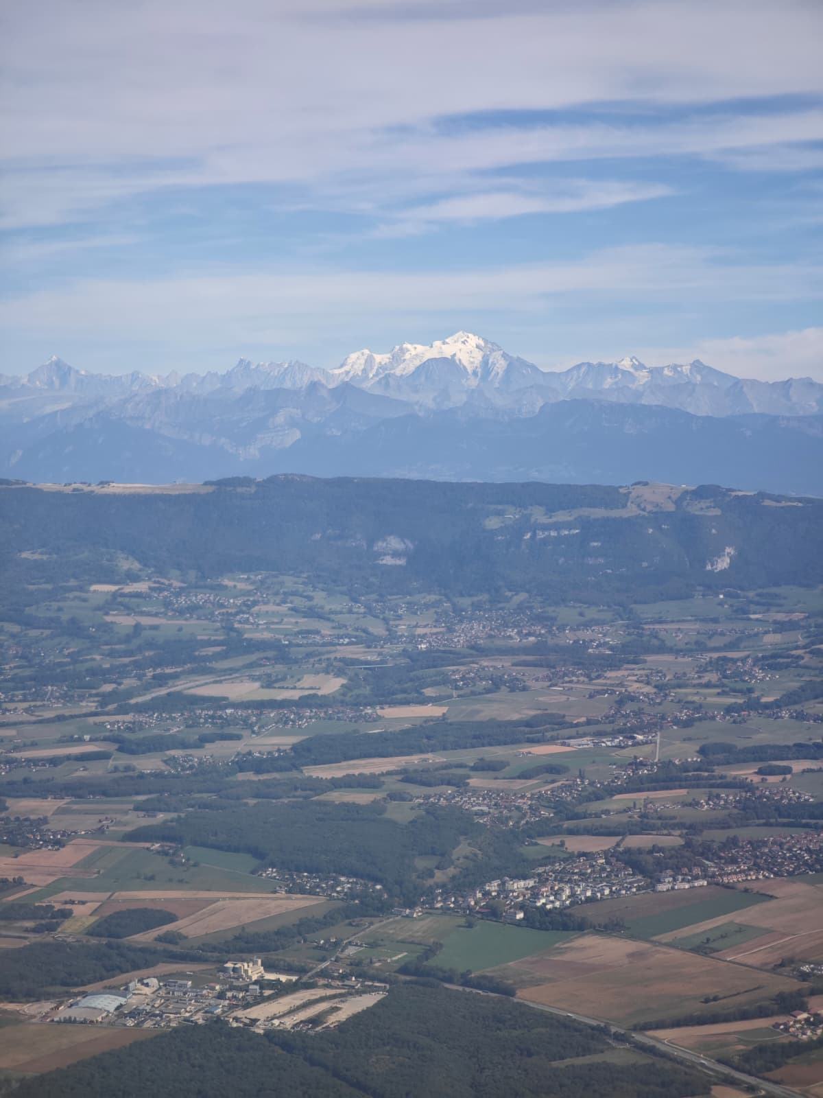 Sommets enneigés vus d'avion